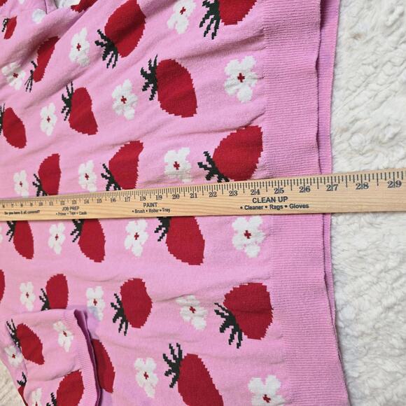 ASOS DESIGN  Pink Strawberry Pattern Sweater 2XL - Picture 5 of 8